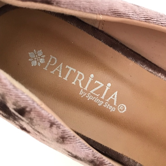 PATRIZIA By SPRING STEP Velvet Heels Block Heel Pump Lilac Size 7.5 - Picture 13 of 16